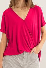 Load image into Gallery viewer, HYFVE Short Sleeve Surplice Top