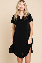 Load image into Gallery viewer, Culture Code Notched Short Sleeve Dress