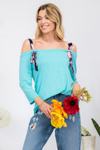 Load image into Gallery viewer, Celeste Tie-Strap Off-Shoulder Blouse