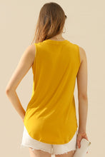 Load image into Gallery viewer, Ninexis Full Size Notched Sleeveless Top