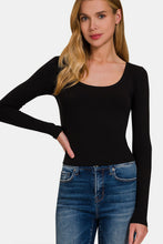 Load image into Gallery viewer, Zenana Scoop Neck Long Sleeve T-Shirt