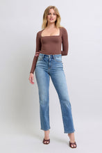 Load image into Gallery viewer, Judy Blue Wash Thermal Straight Jeans with Pockets