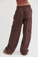 Load image into Gallery viewer, HYFVE Elastic Waist Wide-Leg Cargo Pants