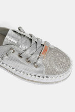 Load image into Gallery viewer, Nicole Lee USA Rhinestone Round Toe Platform Slip On