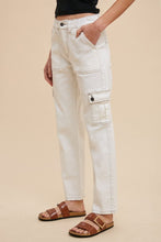 Load image into Gallery viewer, Annie Wear Straight Leg Jeans with Cargo Pockets