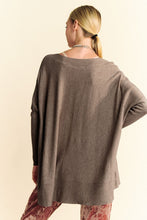Load image into Gallery viewer, Davi &amp; Dani Round Neck Dropped Shoulder Long Sleeve Knit Top