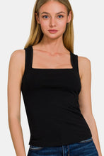 Load image into Gallery viewer, Zenana Square Neck Cropped Tank