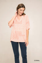 Load image into Gallery viewer, Cotton Bleu by Nu Label Paisley Print V-Neck Top