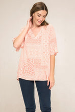 Load image into Gallery viewer, Cotton Bleu by Nu Label Paisley Print V-Neck Top