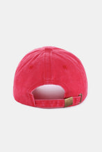 Load image into Gallery viewer, Zenana Washed Embroidered City Baseball Cap