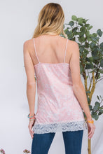 Load image into Gallery viewer, Celeste Lace Trim Floral Cami