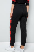 Load image into Gallery viewer, Celeste Design Plaid Side Print Sweatpants