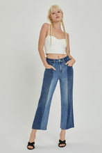 Load image into Gallery viewer, RISEN Mid-Rise Waist Two-Tones Jeans with Pockets