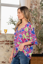 Load image into Gallery viewer, Sew In Love V-Neck Floral Half Sleeve Top