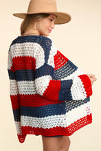 Load image into Gallery viewer, Haptics Open Front Long Sleeve Stripe Cardigan