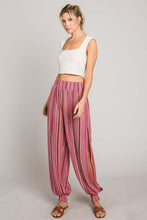 Load image into Gallery viewer, Cotton Bleu by Nu Label Striped Smocked Cover Up Pants