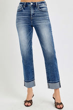 Load image into Gallery viewer, RISEN Full Size High Rise Crop Straight Roll Up Jeans