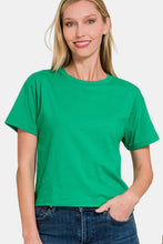 Load image into Gallery viewer, Zenana Round Neck Short Sleeve Cropped T-Shirt