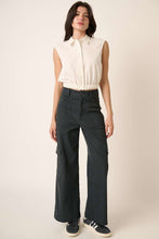 Load image into Gallery viewer, Mittoshop Wide Leg High Waist Pants with Cargo Pockets