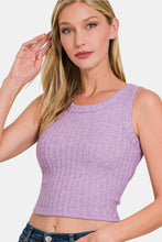 Load image into Gallery viewer, Zenana Ribbed Cropped Tank