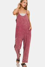 Load image into Gallery viewer, Zenana Washed Spaghetti Straps Overalls with Pockets