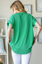 Load image into Gallery viewer, Heimish Front Pocket Short Sleeve Ribbed Top