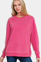 Load image into Gallery viewer, Zenana Pigment Dyed French Terry Sweatshirt