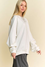 Load image into Gallery viewer, Davi &amp; Dani Round Neck Raglan Sleeve Sweatshirt