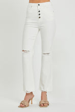 Load image into Gallery viewer, RISEN High Rise Button Fly Straight Ankle Jeans
