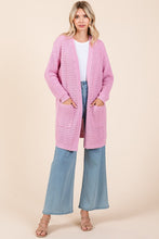 Load image into Gallery viewer, Mittoshop Open Front Long Sleeve Longline Cardigan
