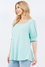 Load image into Gallery viewer, Celeste Swiss Dot Puff Sleeve Top