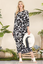 Load image into Gallery viewer, Celeste Printed Contrast Dress with Pockets