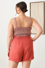 Load image into Gallery viewer, Zenobia Plus Size Drawstring Elastic Waist Shorts with Pockets