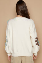 Load image into Gallery viewer, POL V-Neck Long Sleeve Flower Fringe Sweater
