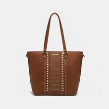 Load image into Gallery viewer, Nicole Lee USA Studded Decor Tote Bag