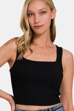 Load image into Gallery viewer, Zenana Ribbed Cropped Tank