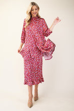 Load image into Gallery viewer, Celeste Floral Ruffled Top and Midi Skirt Set