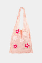 Load image into Gallery viewer, Fame Flower Pattern Knitted Tote Bag