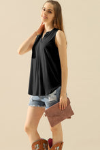 Load image into Gallery viewer, Ninexis Full Size Notched Sleeveless Top