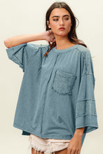 Load image into Gallery viewer, BiBi High-Low Washed T-Shirt