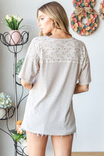 Load image into Gallery viewer, Heimish Lace Front Pocket Drop Shoulder Top