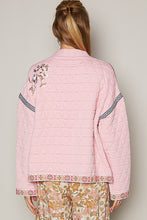 Load image into Gallery viewer, POL Embroidered Open Front Long Sleeve Jacket