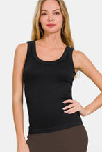 Load image into Gallery viewer, Zenana 2 Way Neckline Washed Ribbed Tank