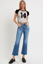 Load image into Gallery viewer, RISEN Tummy Control High Rise Crop Bootcut Jeans