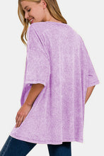 Load image into Gallery viewer, Zenana Washed Round Neck Drop Shoulder Oversized T-Shirt