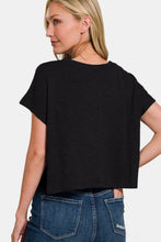 Load image into Gallery viewer, Zenana Round Neck Short Sleeve Crop T-Shirt