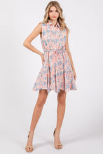 Load image into Gallery viewer, GeeGee Floral Eyelet Sleeveless Mini Dress