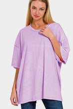 Load image into Gallery viewer, Zenana Washed Round Neck Drop Shoulder Oversized T-Shirt