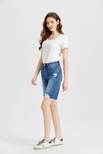 Load image into Gallery viewer, BAYEAS Super High Rise Denim Bermuda Shorts