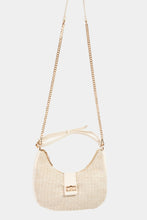 Load image into Gallery viewer, Fame Straw Braid Hobo Bag